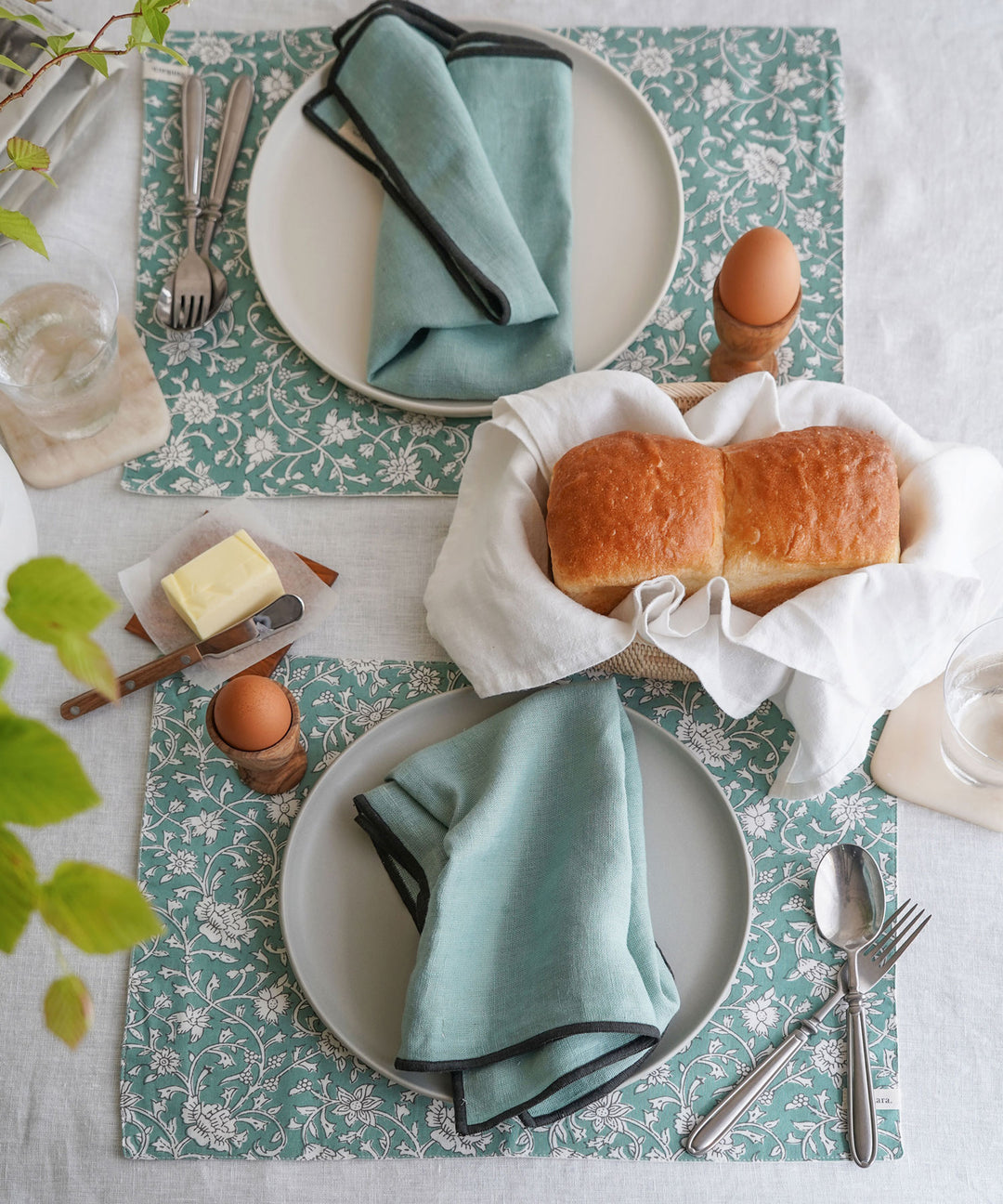 Sankara. ブロックプリントプレイスマット | 手作業で生まれた温もりの