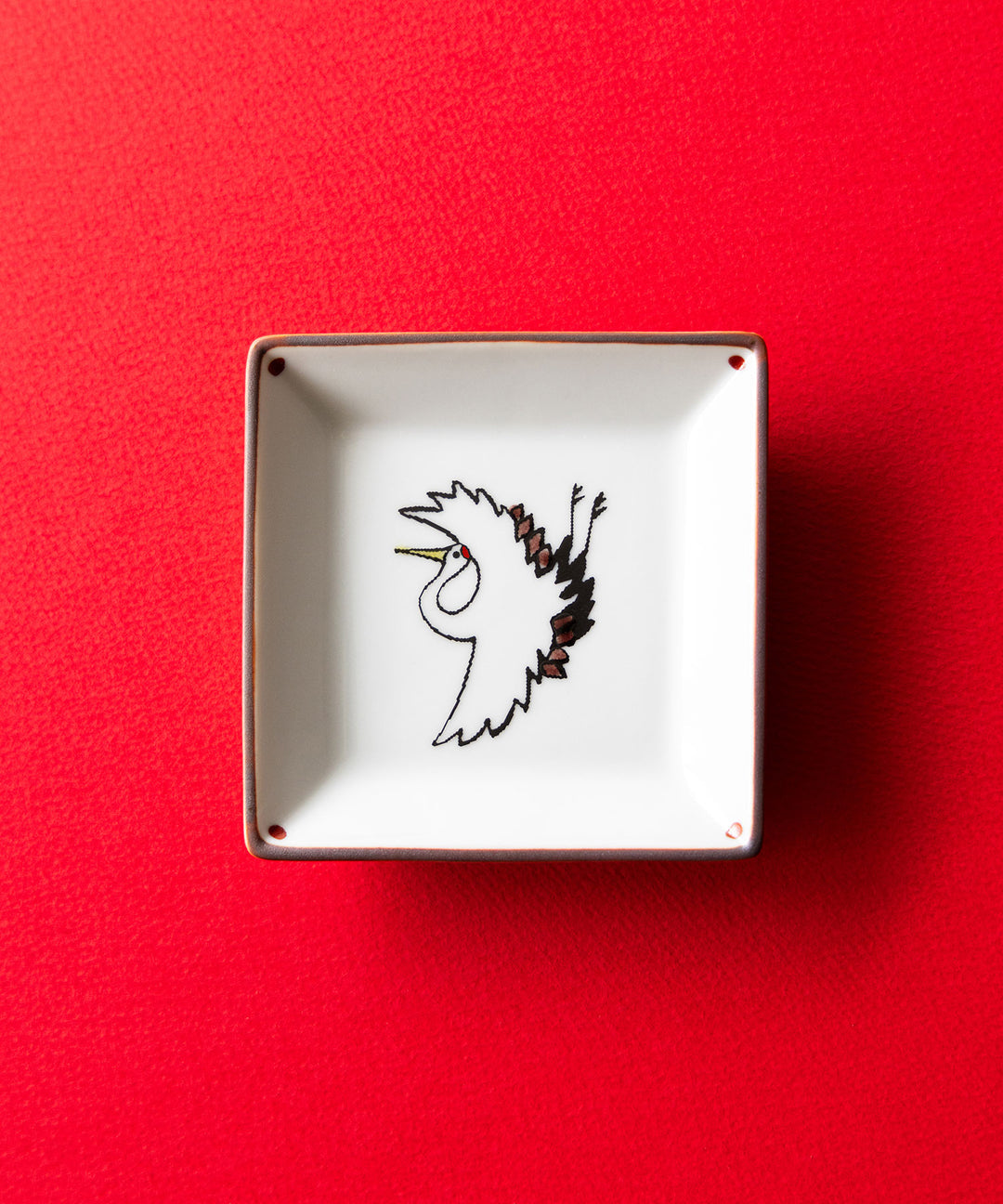 双鳩窯 / 寿ぎ角小皿 - 九谷焼の華やかさと吉祥絵柄が彩る小皿