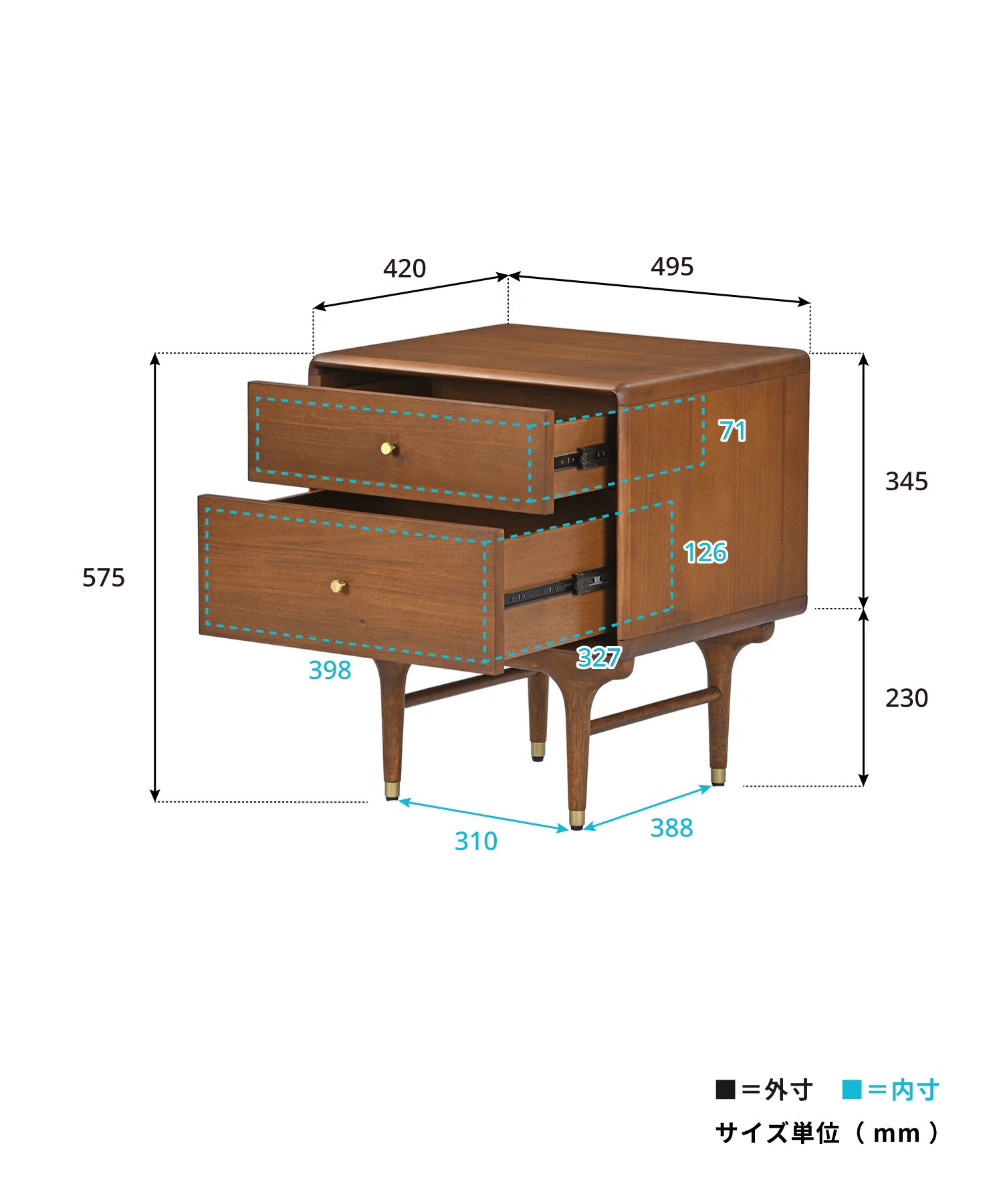 JULIE BED SIDE TABLE