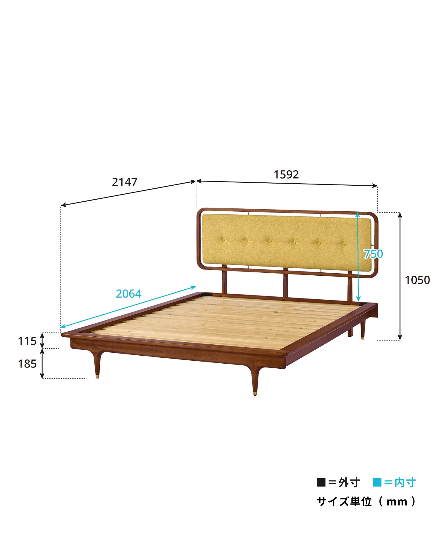 JULIE ARCH DOUBLE BED FRAME