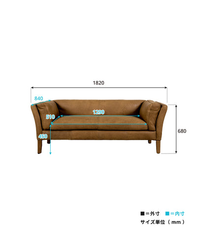 WHITE HEAD 3P SOFA