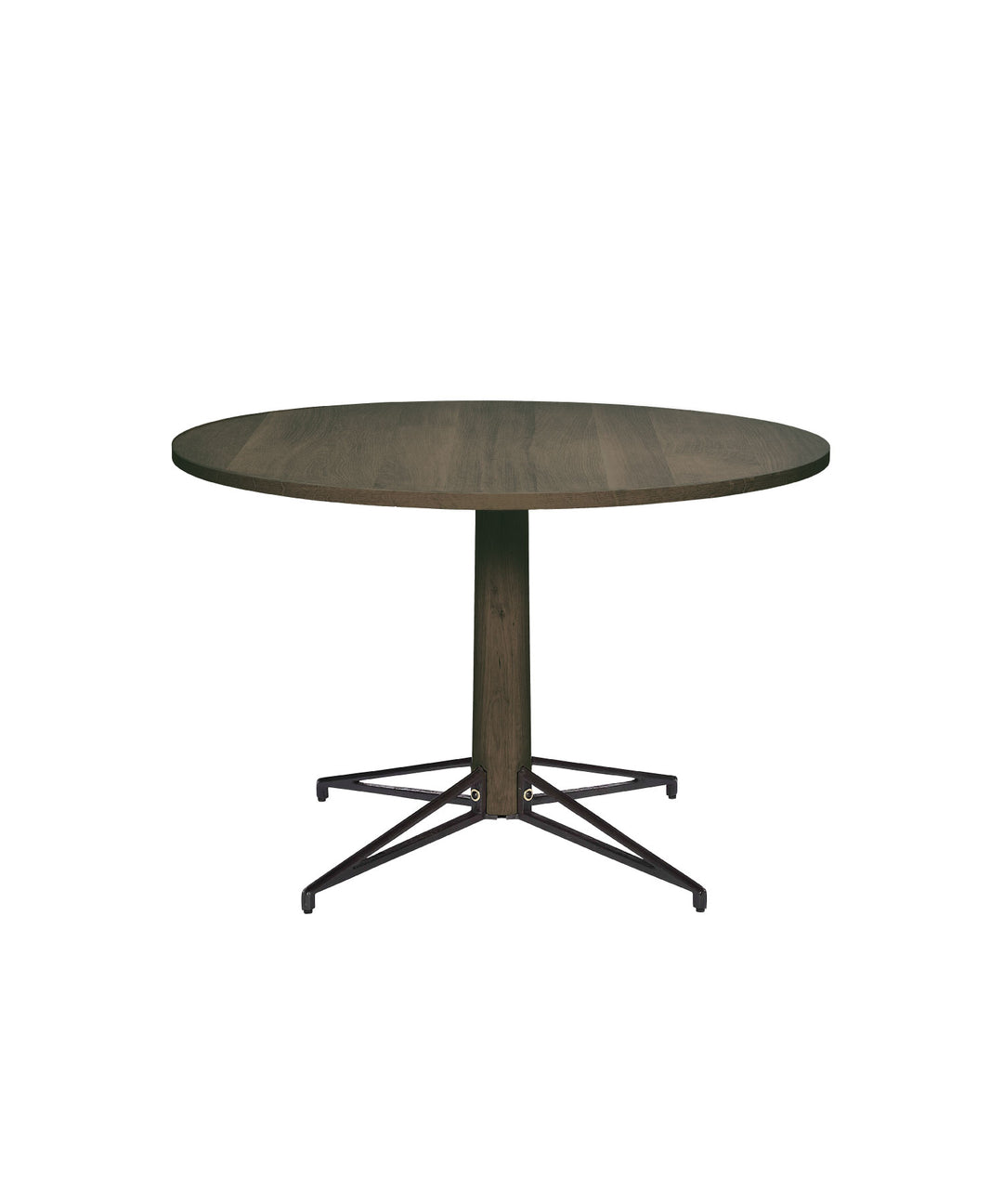 BISTRO ラウンドテーブルセット｜シックなSEARED OAK天板＆チェア4脚