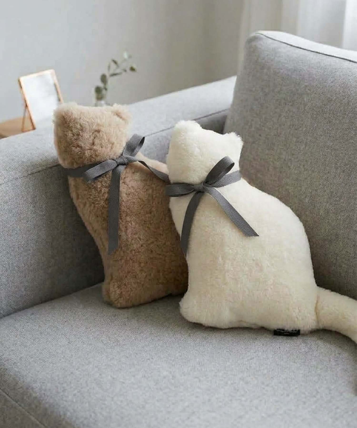 メリノウール猫クッション