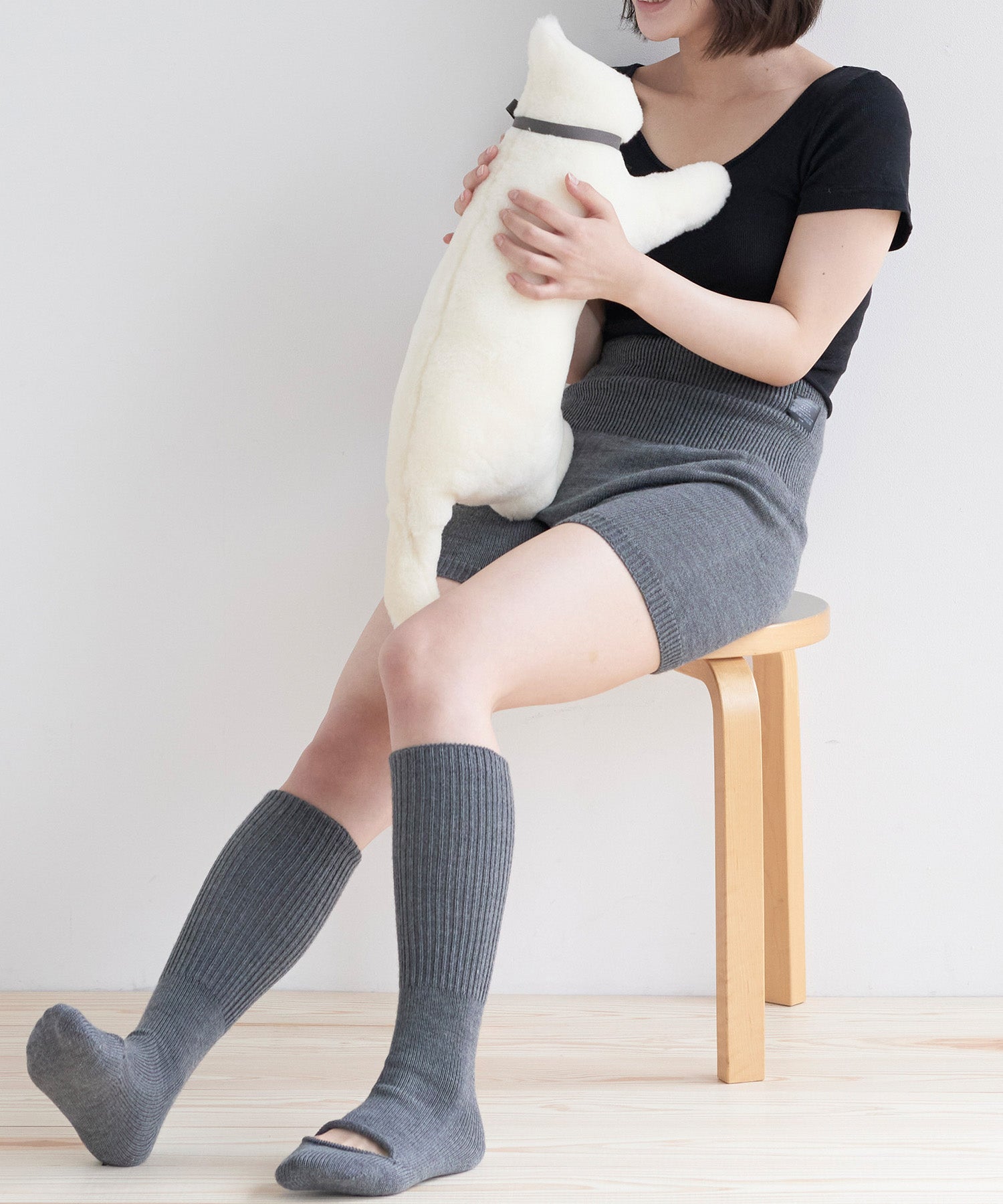 メリノウール 猫抱き枕