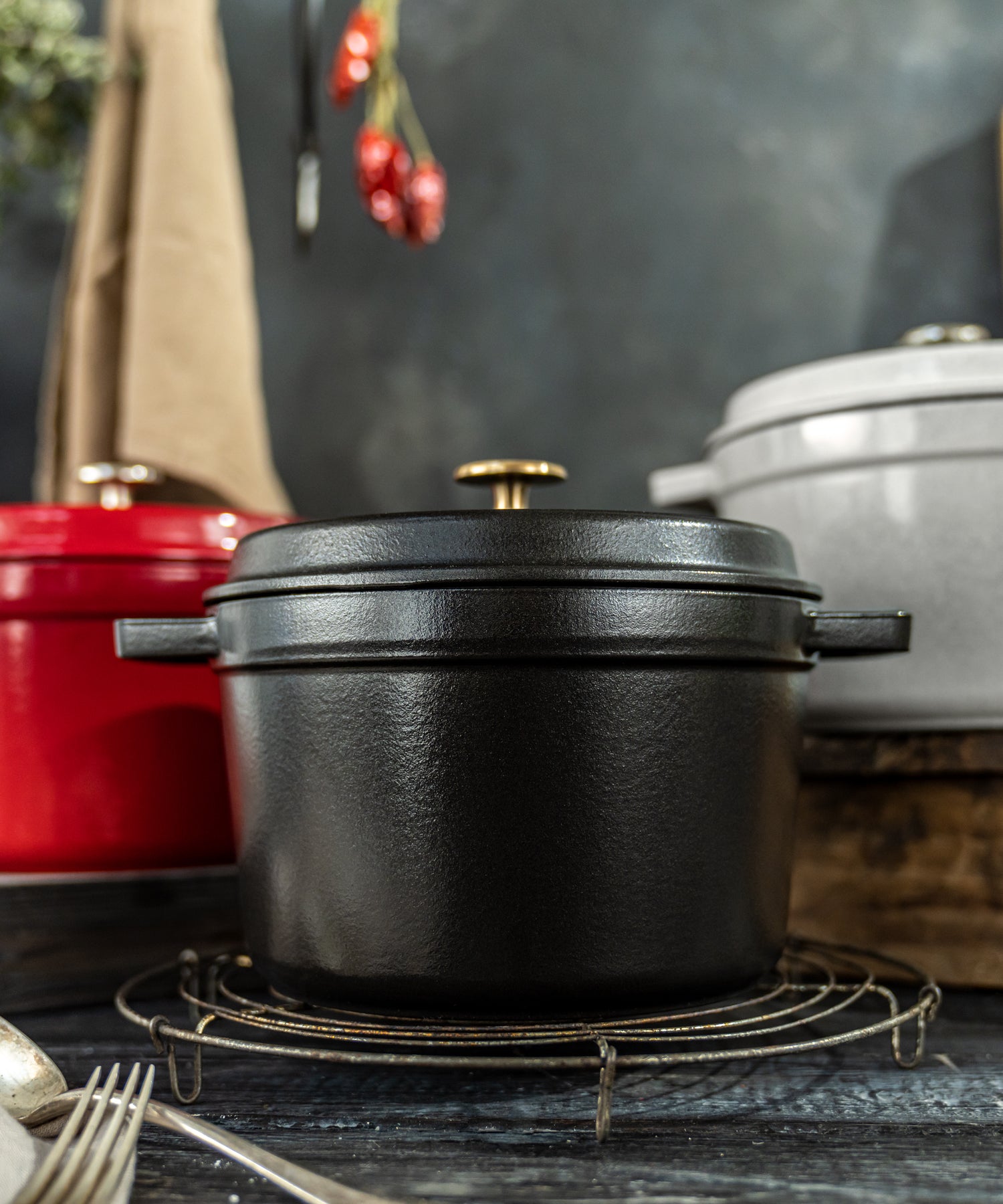 STAUB（ストウブ）グランドココットラウンド 20cm｜耐久性に優れた鋳物 ...