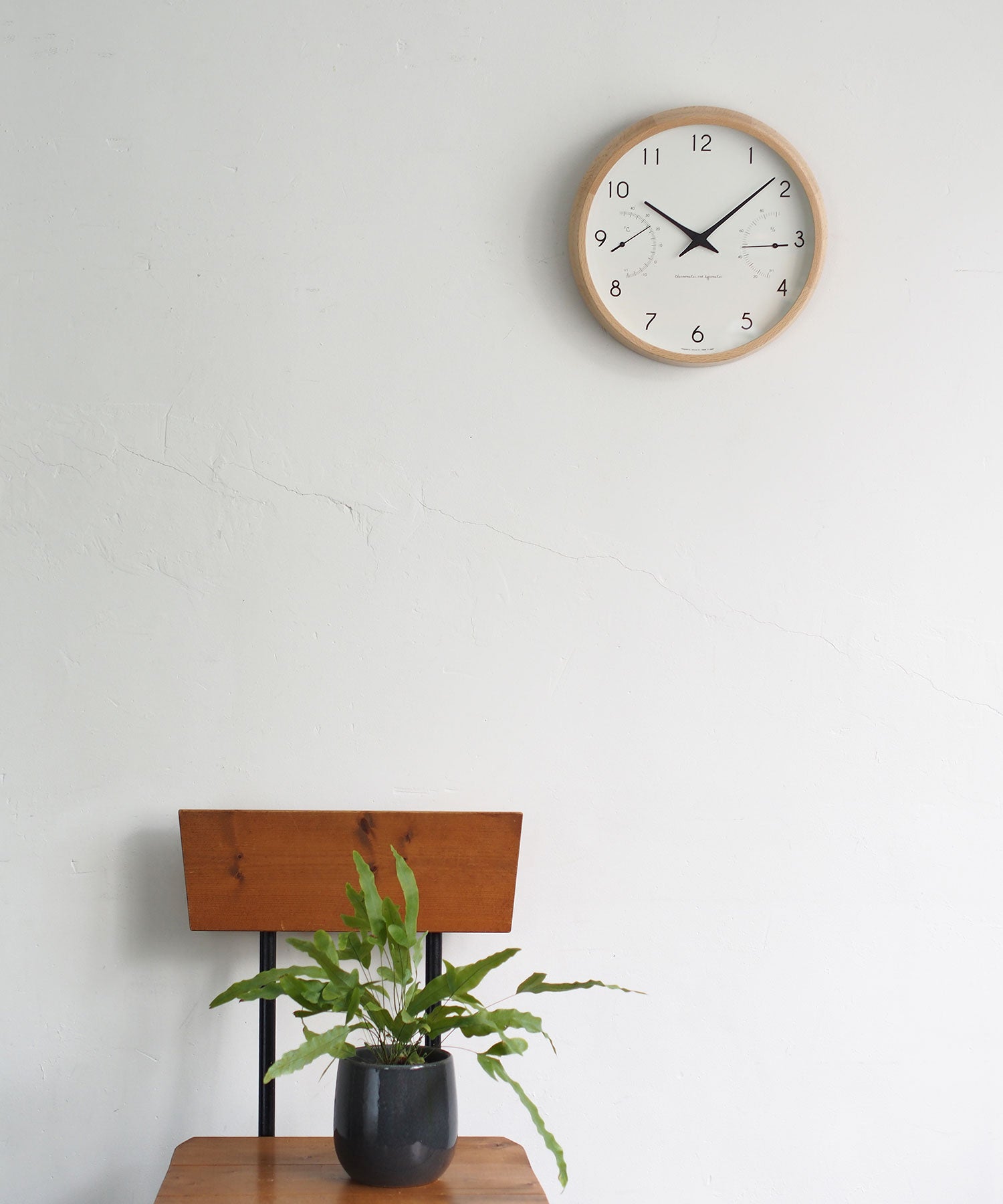 Campagne air 掛け時計・温湿度計付