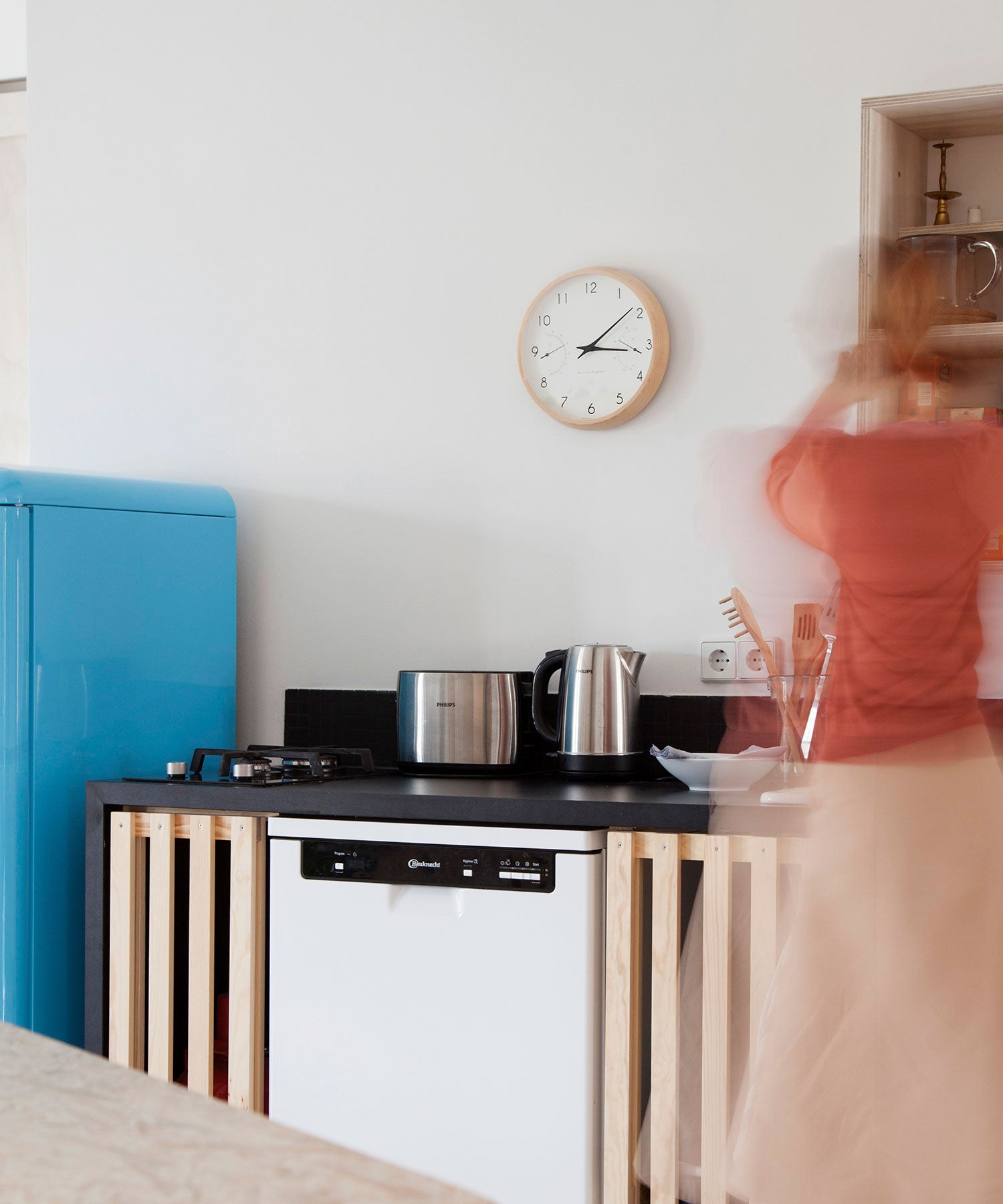 Campagne air 掛け時計・温湿度計付