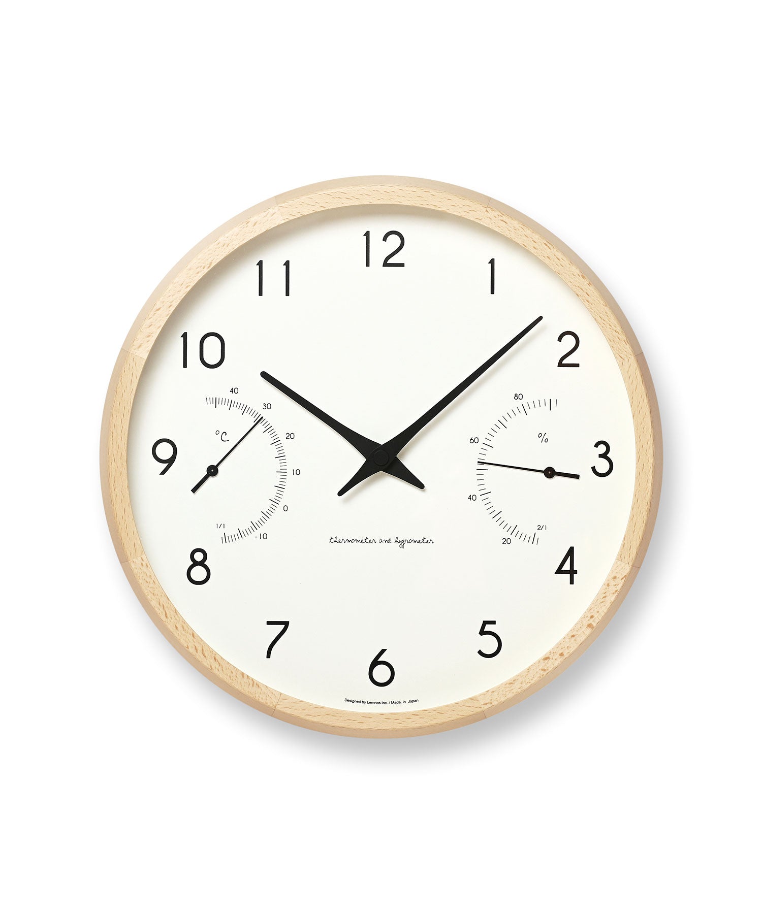 Campagne air 掛け時計・温湿度計付