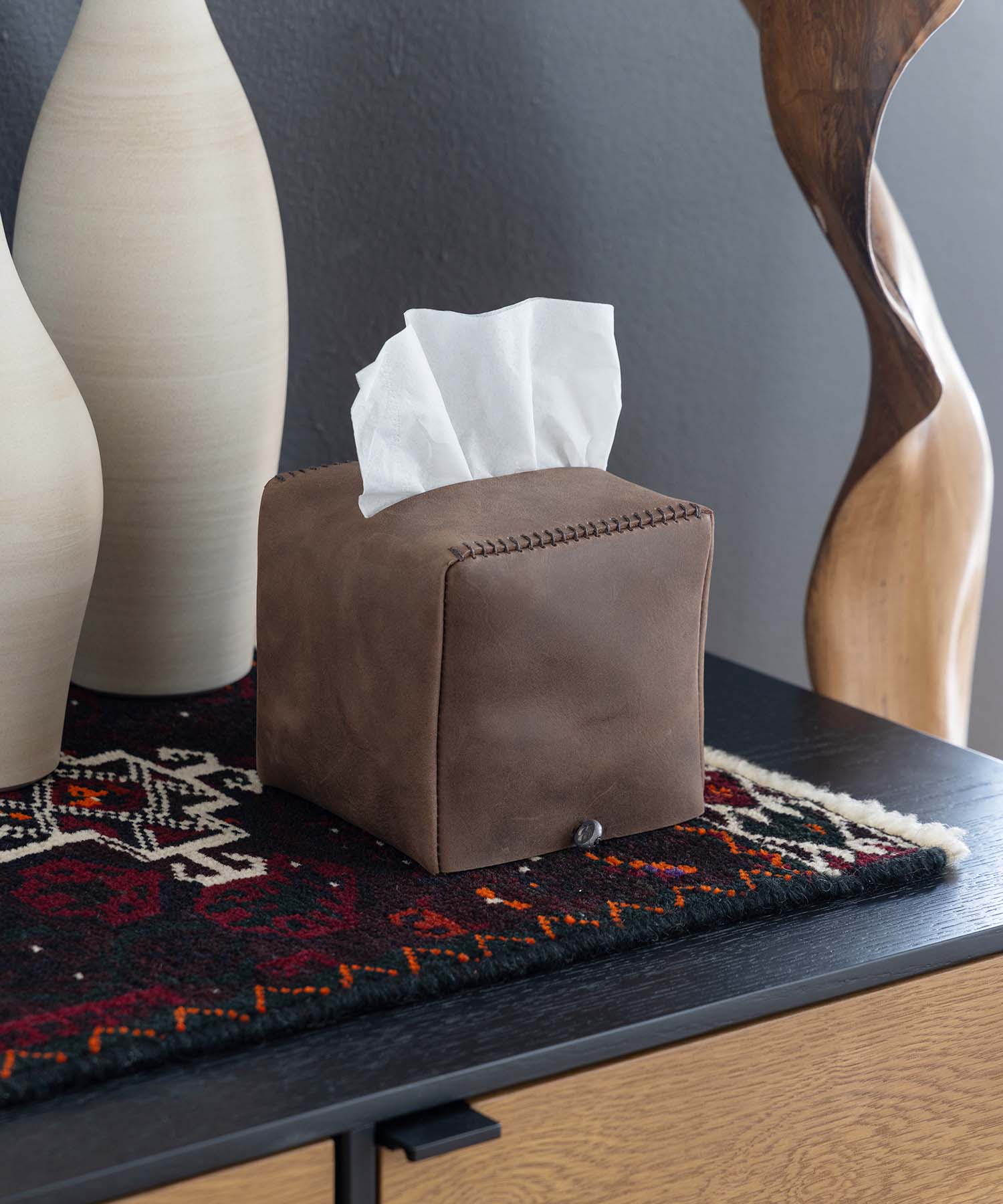 TISSUE BOX CUBE SMOKE