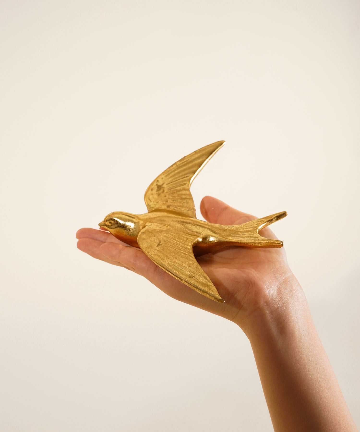 ウォールデコレーション　ゴールド・バード