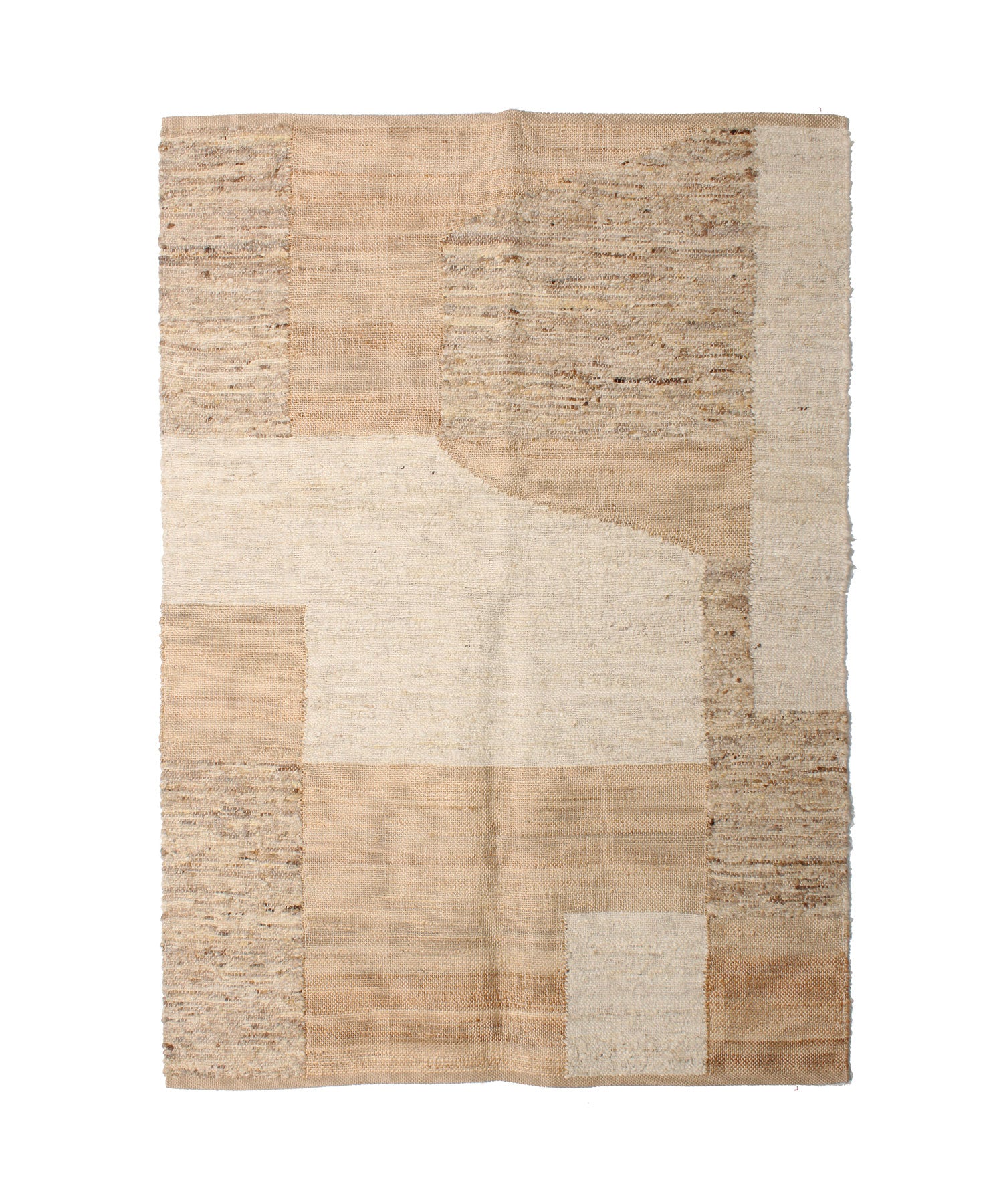 RugRu BURT RUG 1400×2000mm - ウールとヘンプが織りなすナチュラルな