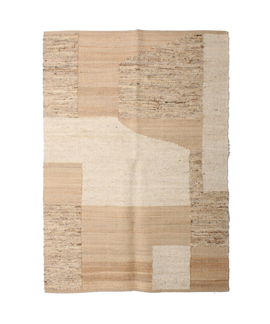 RugRu BURT RUG 1400×2000mm - ウールとヘンプが織りなすナチュラルな