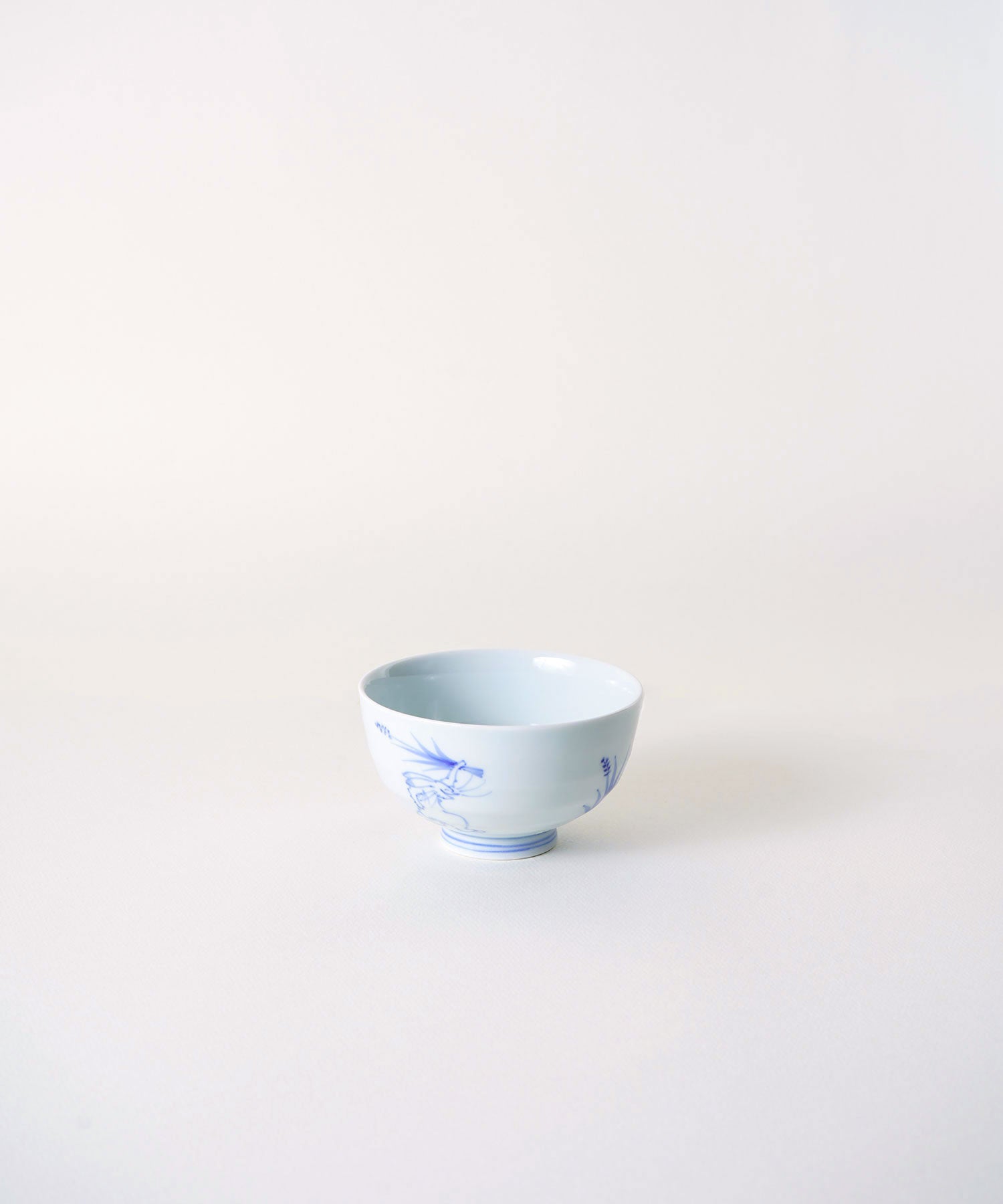 染付鳥獣戯画 段入茶付 中