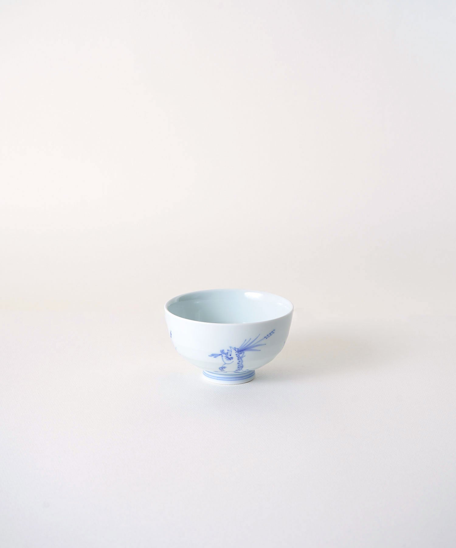 染付鳥獣戯画 段入茶付 中