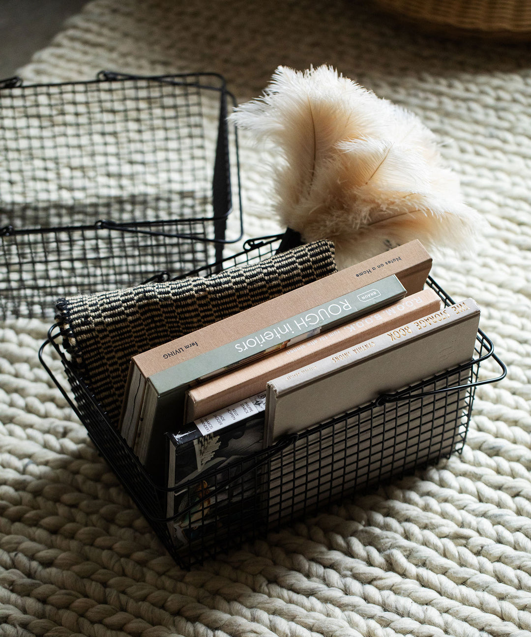 ファームリビング ワイヤーバスケットS ブラック ＊ 滝沢眞規子