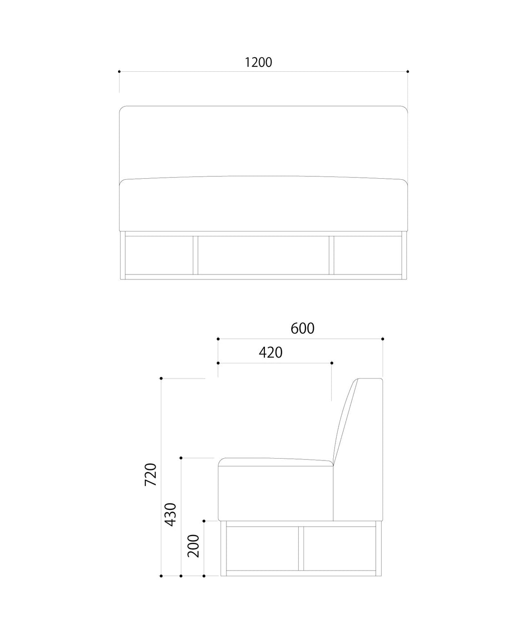 Work Plus（ワークプラス）】BASED WIZ 2P BENCH｜オフィス用