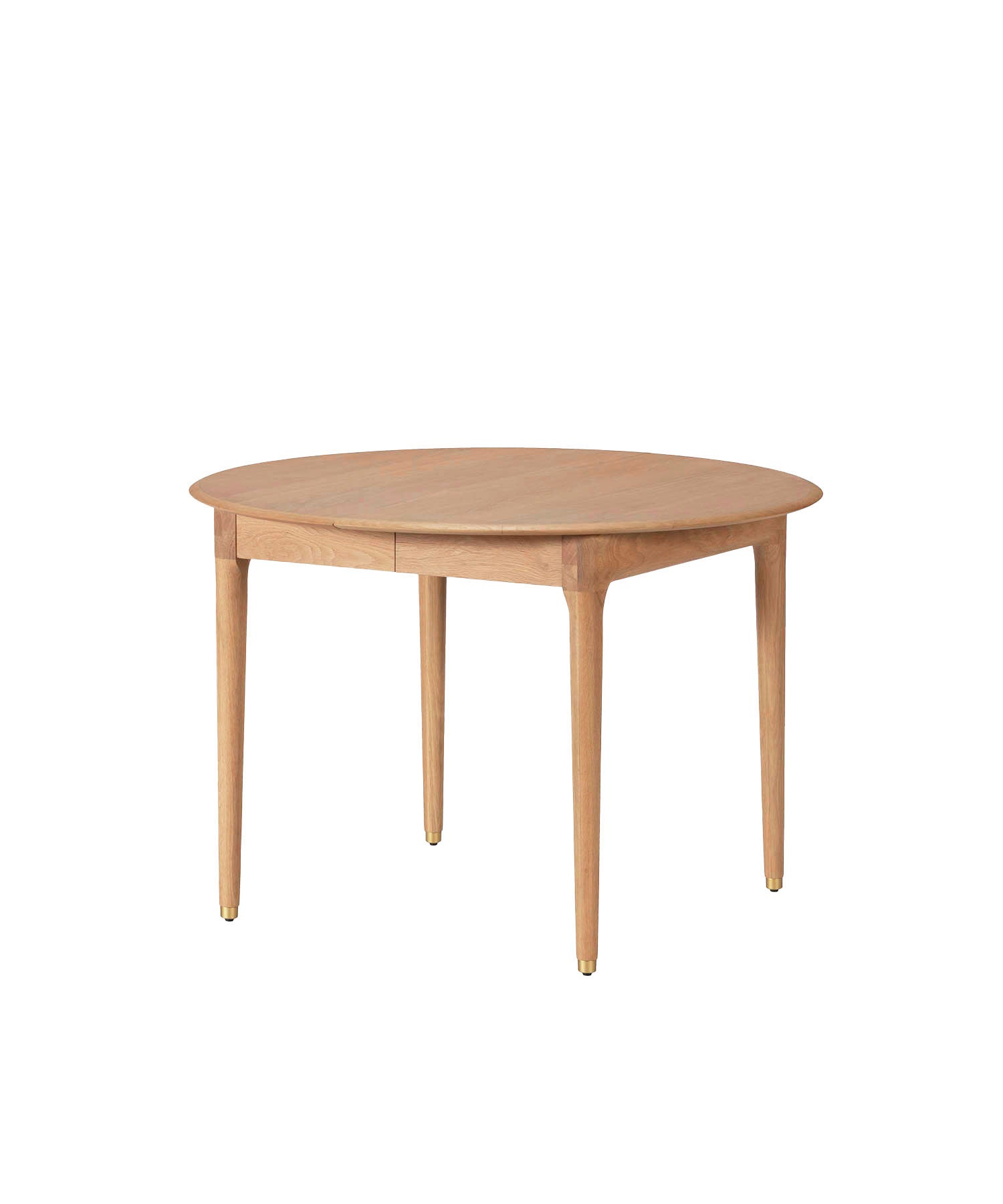 JULIE ROUND EXTENSION DINING TABLE WHITE OAK