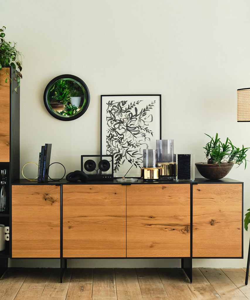 アヴァルス　サイドボード ESTRIA（エストリア）サイドボード】 洗練されたオーク材の美しい