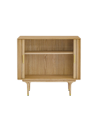 JULIE 2DOOR LOW CABINET WHITE OAK