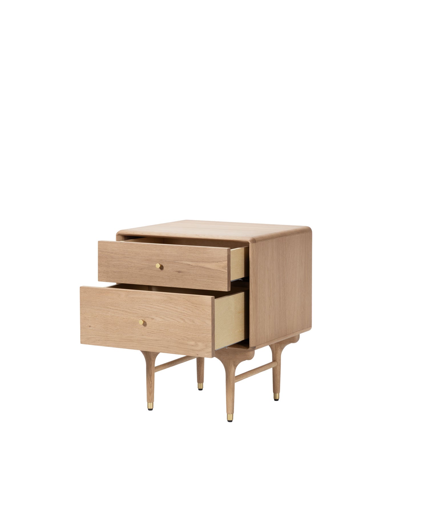 JULIE BED SIDETABLE WHITE OAK