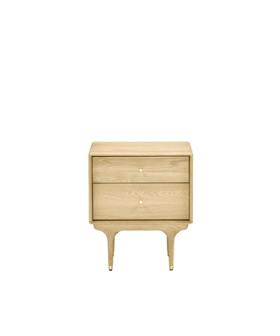 JULIE BED SIDETABLE WHITE OAK