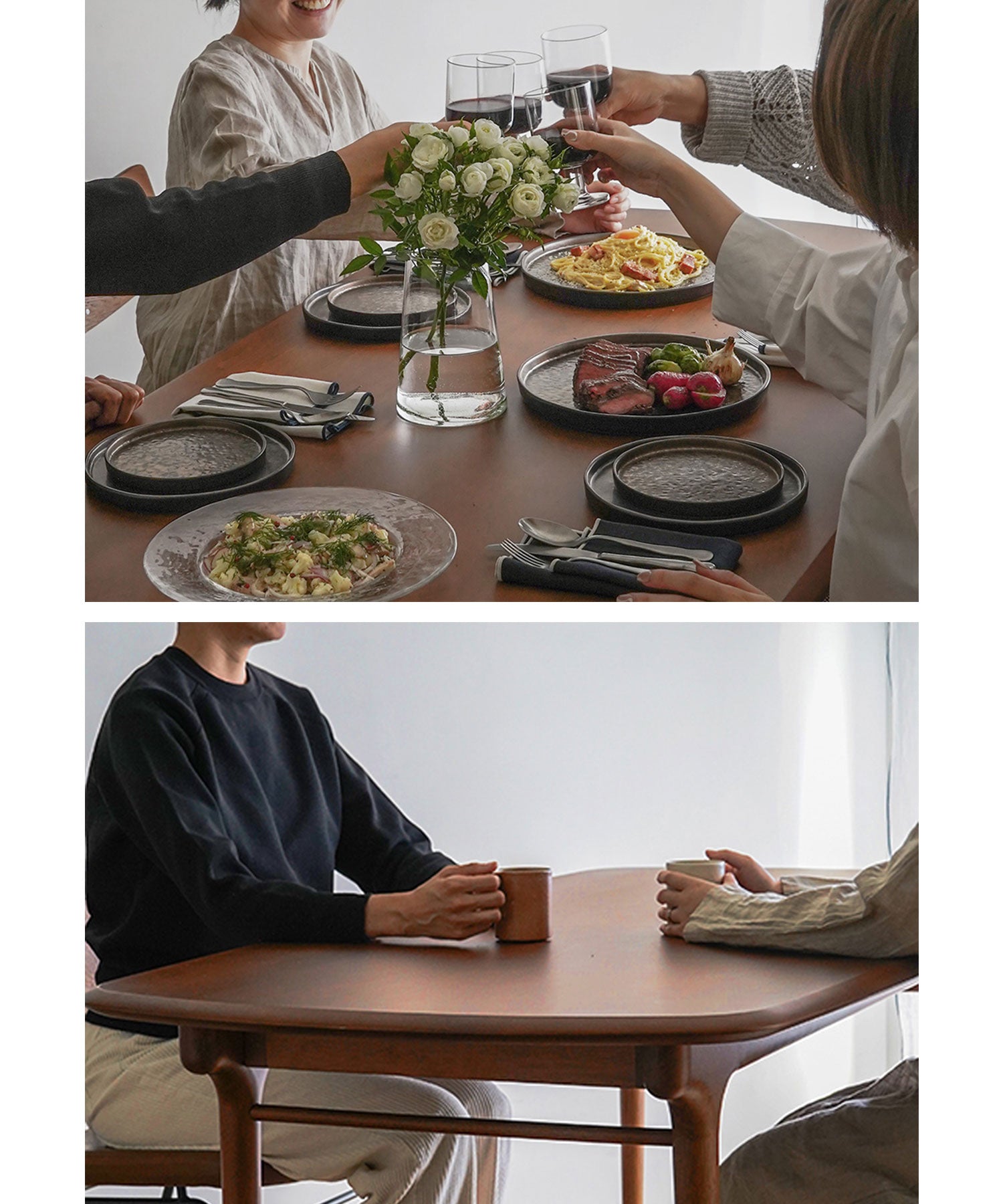 4人掛け／2人掛けの使用イメージ