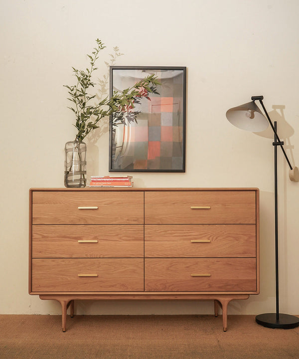 【予約商品・2月下旬入荷予定】JULIE LOW CHEST WHITE OAK