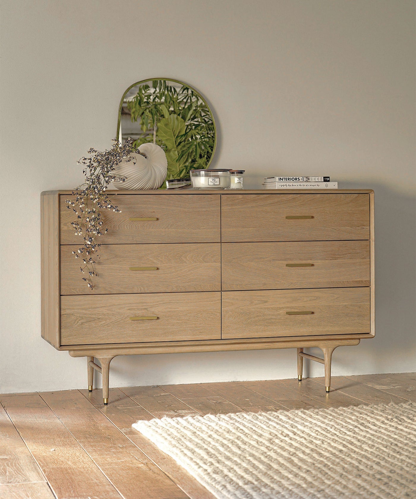 JULIE LOW CHEST WHITE OAK