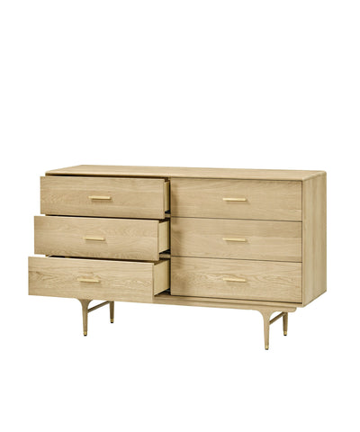 JULIE LOW CHEST WHITE OAK