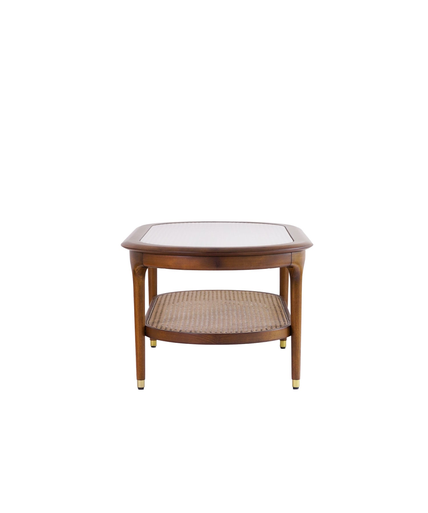 JULIE GLASS OVAL COFFEE TABLE