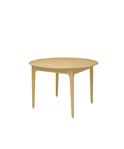 JULIE ROUND EXTENSION DINING TABLE WHITE OAK