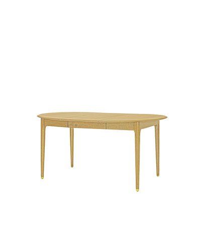 JULIE ROUND EXTENSION DINING TABLE WHITE OAK