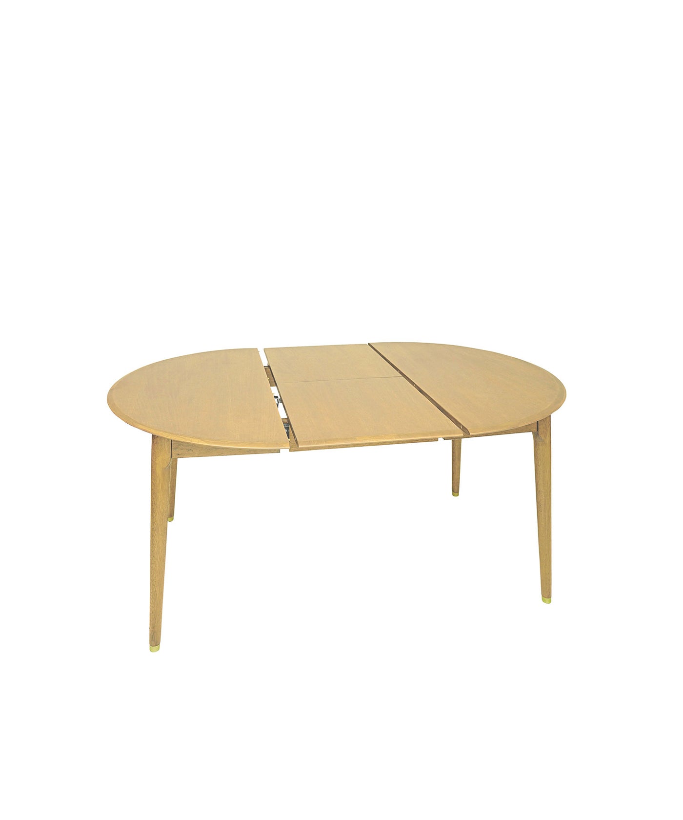 JULIE ROUND EXTENSION DINING TABLE WHITE OAK