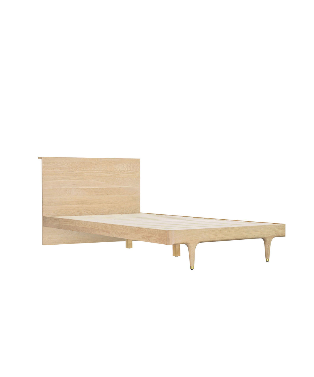 【セール中】ヴィンテージ・グリーススタイルフレーム PF0023 JULIE ベッドフレーム ホワイトオーク - 北欧ヴィンテージデザインの