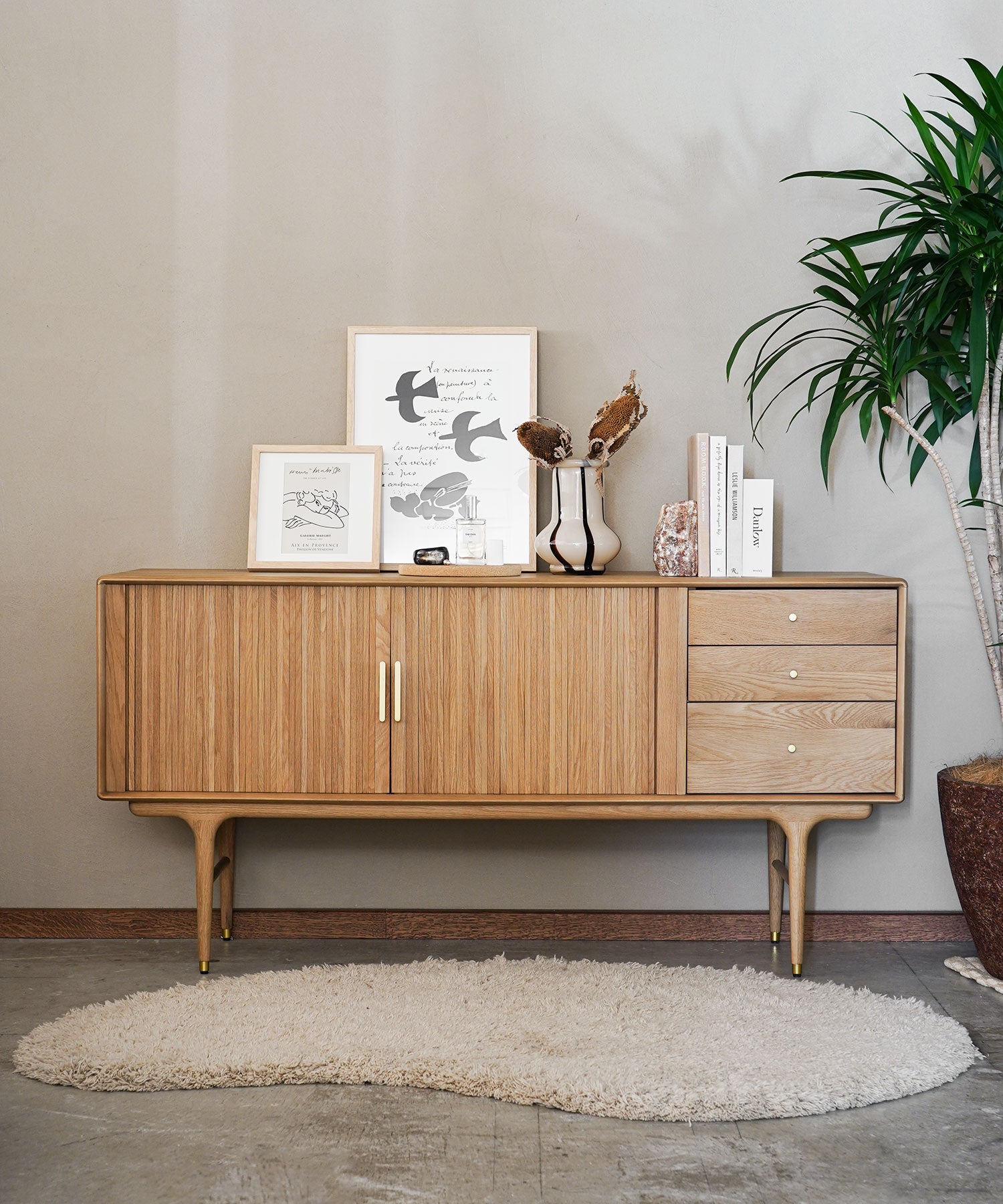 【予約商品・11月中旬入荷予定】JULIE SIDE BOARD WHITE OAK