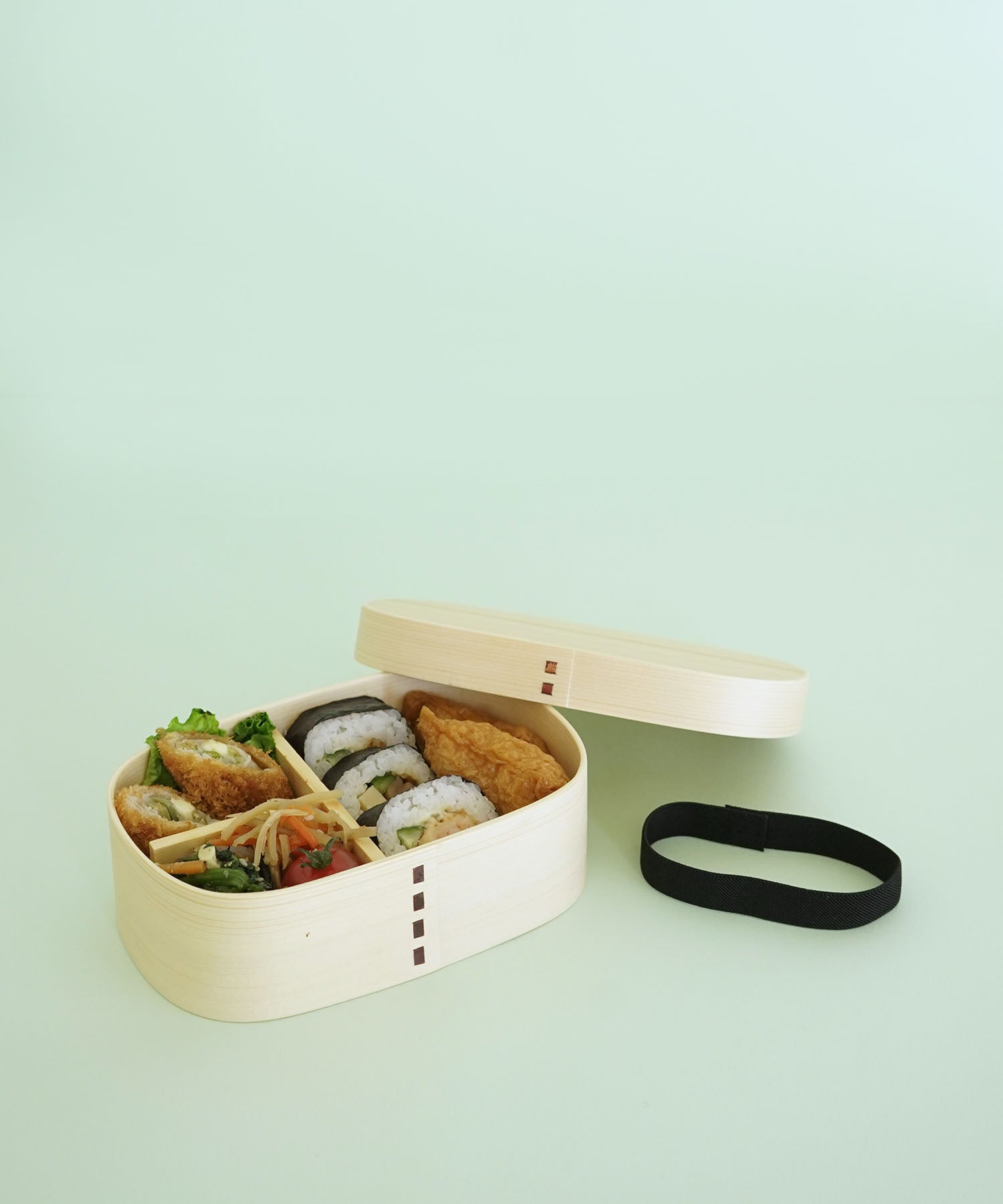 白木胴張一段弁当