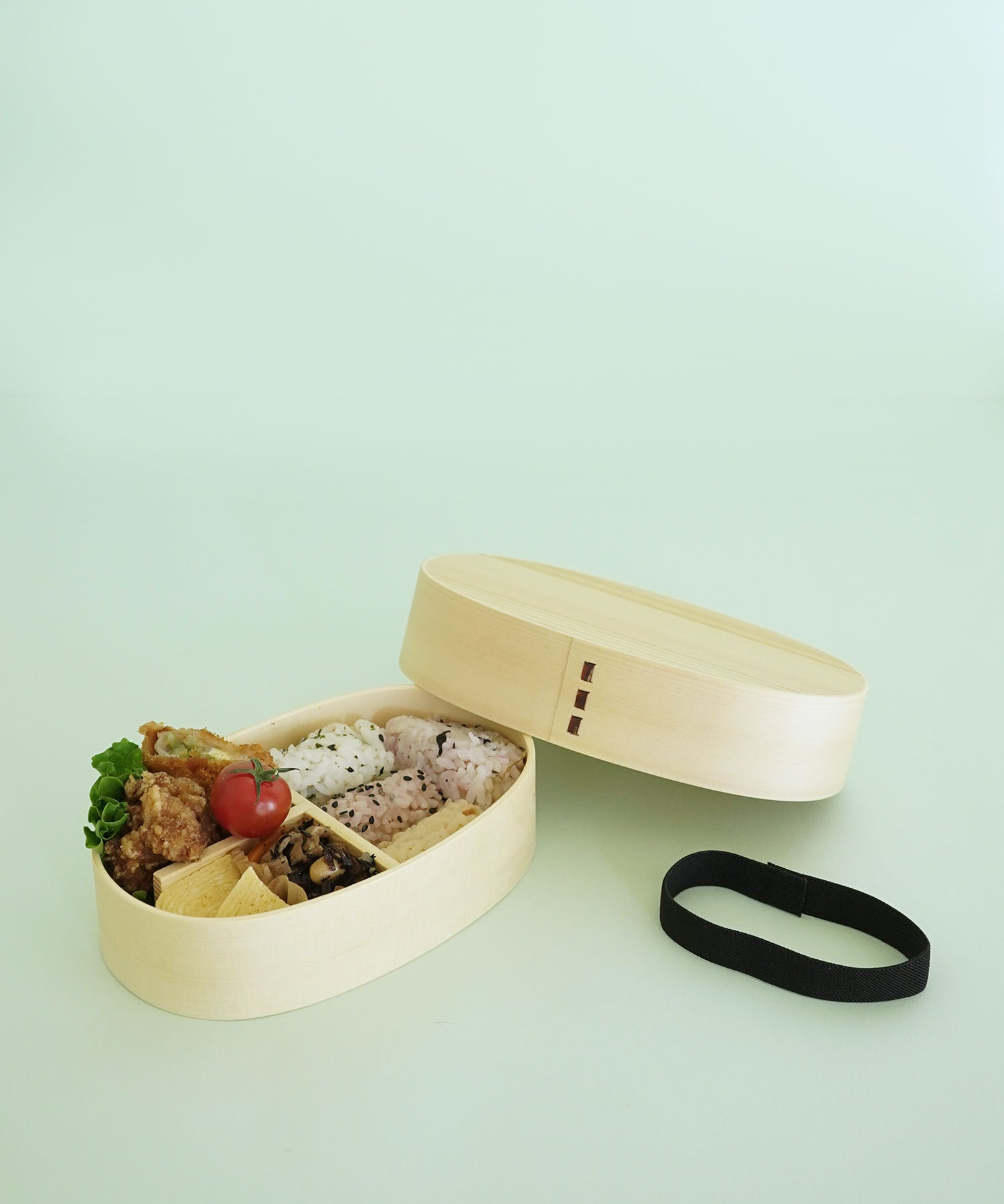 白木かぶせ一段弁当