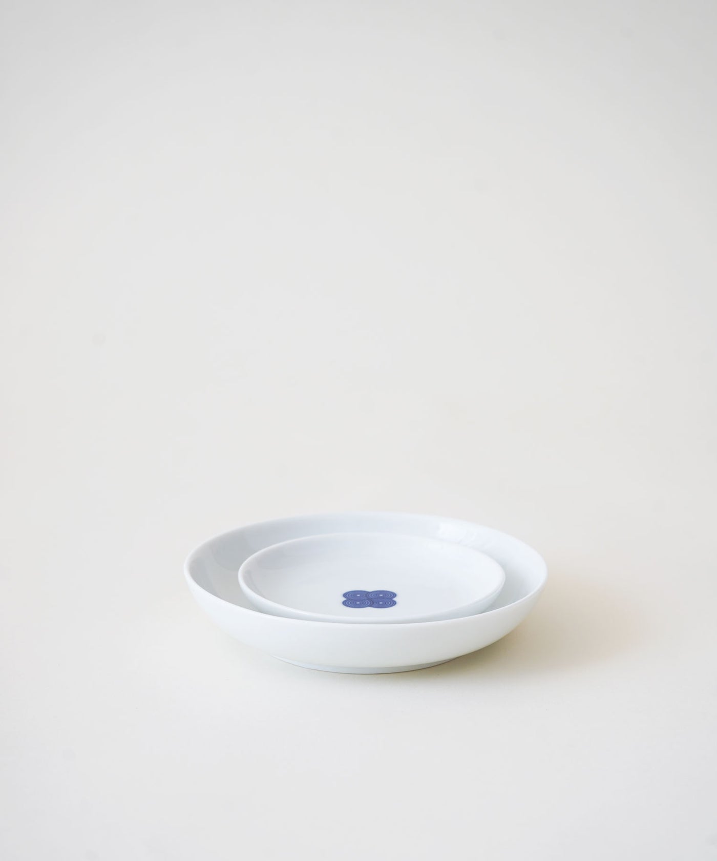 【SELECT】  古白磁 染付紋 渦 3.5寸 豆皿