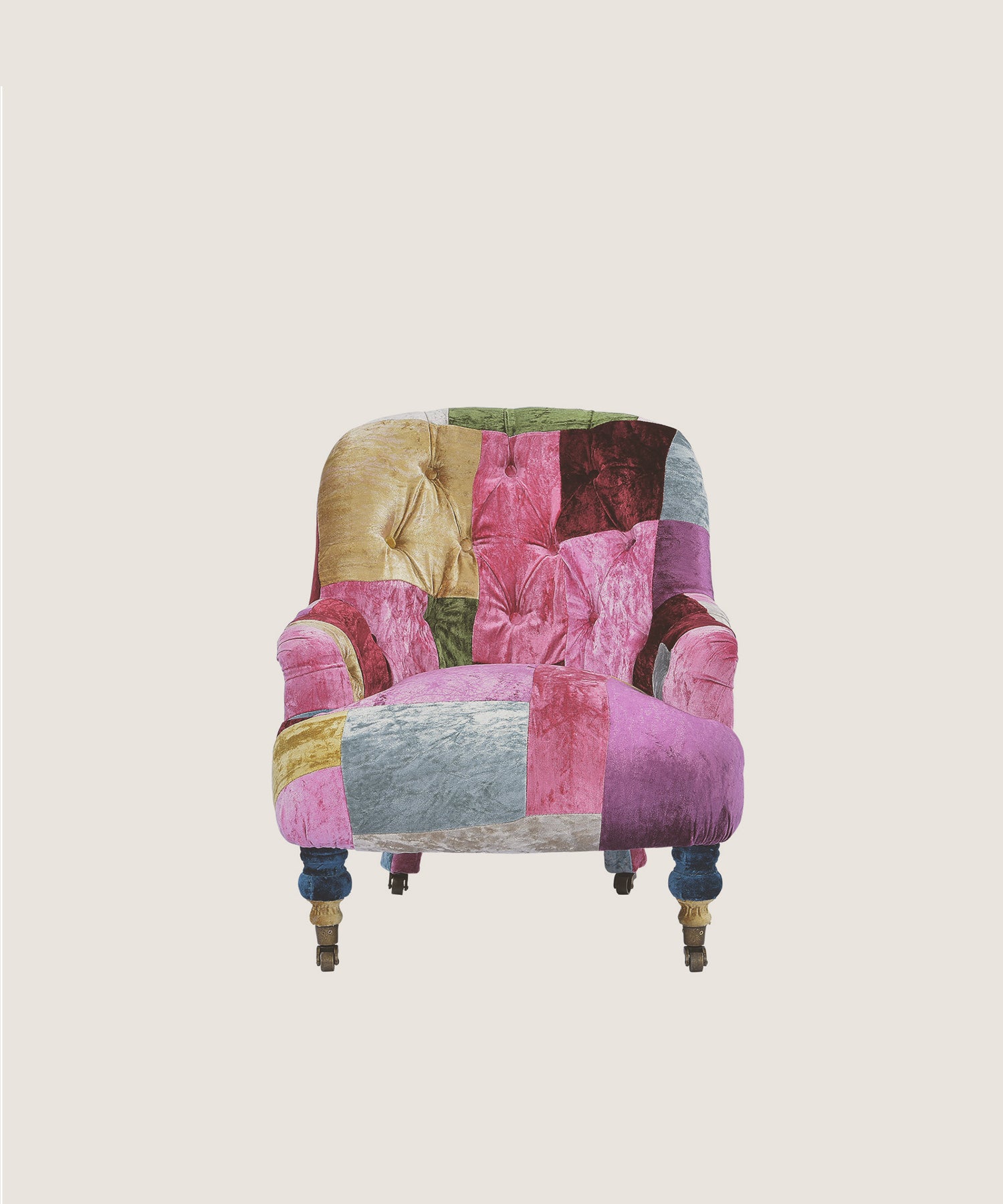 【HALO（ハロ）】ANNE CHAIR VELVET PATCHWORK BOHEM 