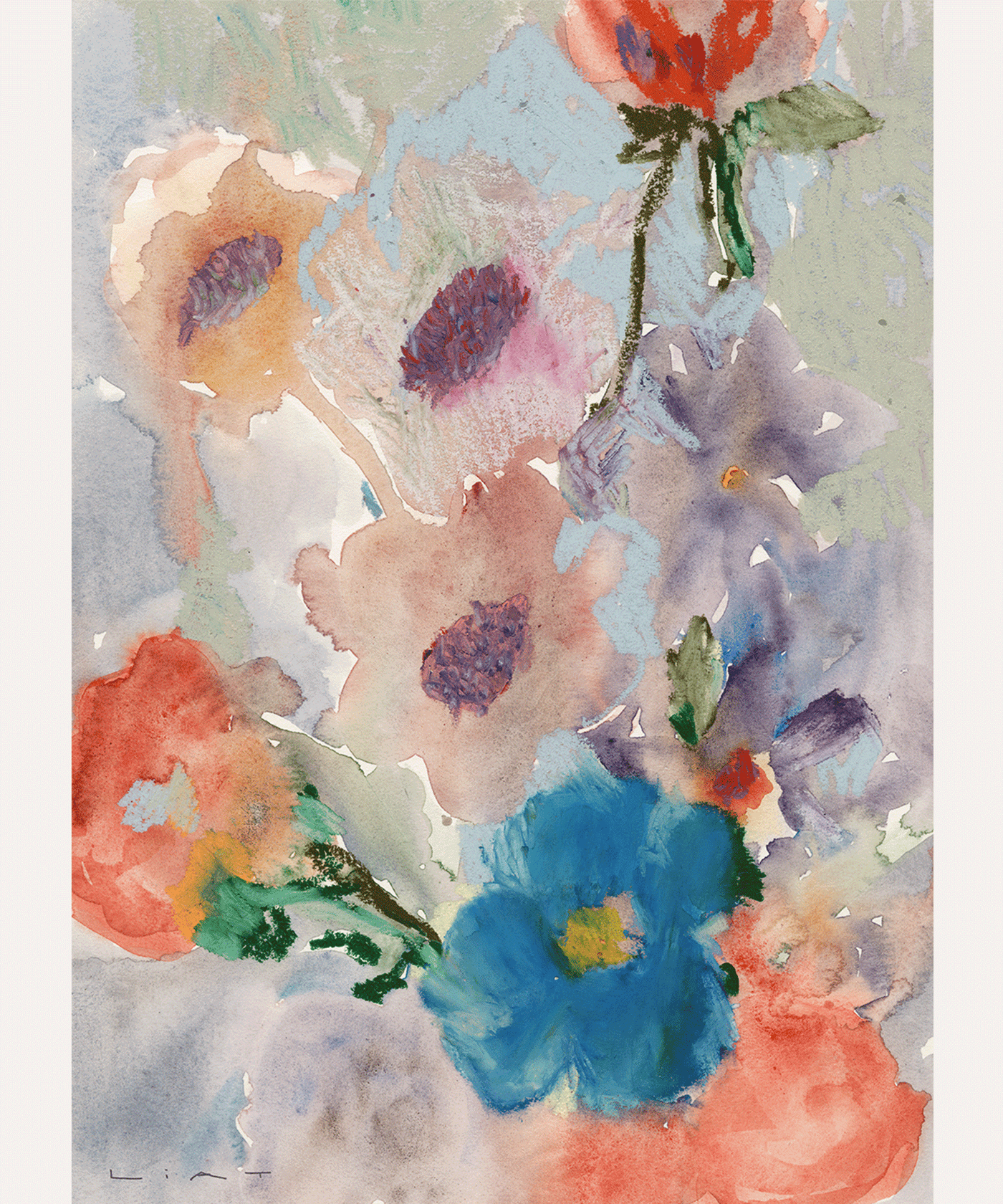【北欧アートポスター】Bunch of Flowers