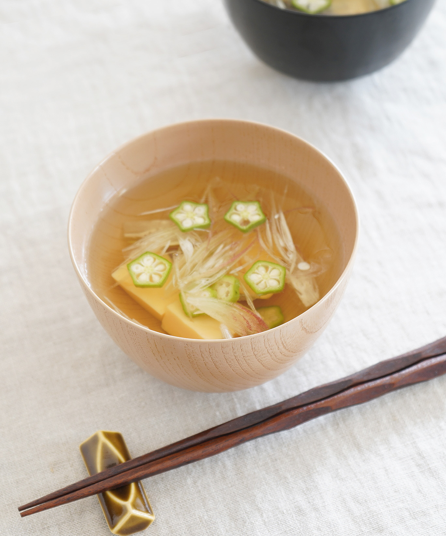 欅・一文字汁椀