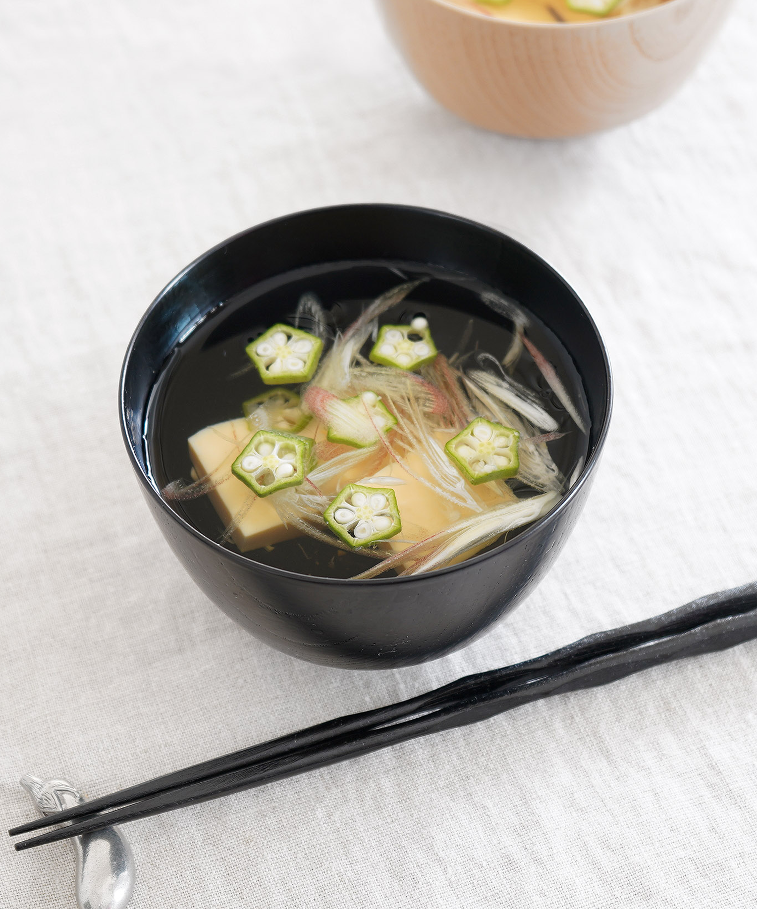 欅・一文字汁椀