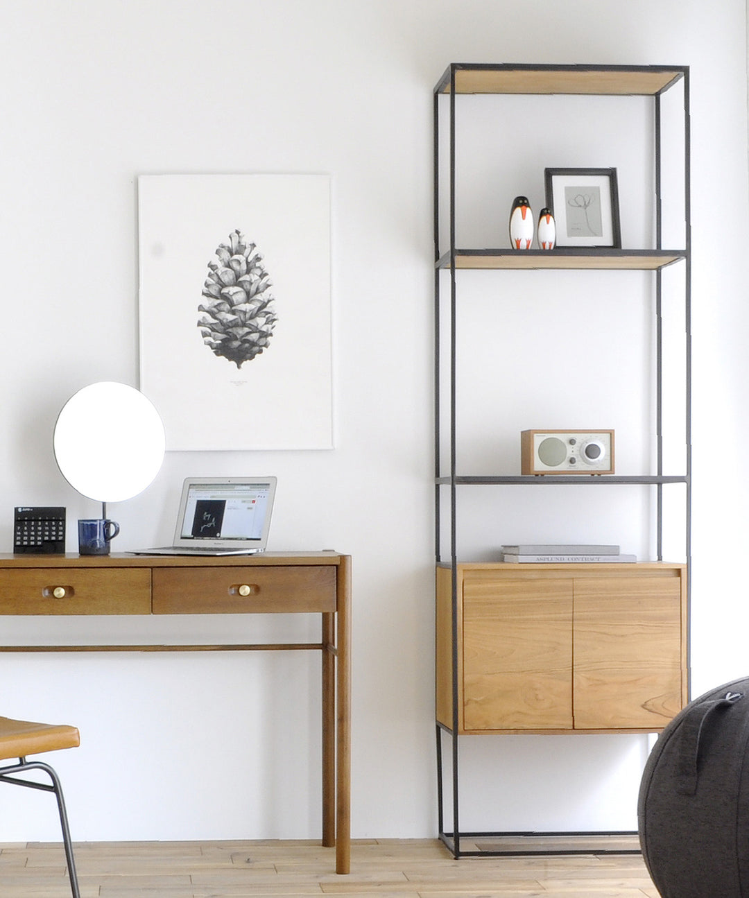 dareels（ダリールズ）TOTEM DRAWER SHELF｜チーク古材とアイアンの