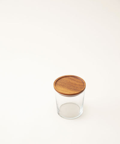 【Wood Collection（ウッドコレクション）】 ラウンドスタッカブルガラスジャー