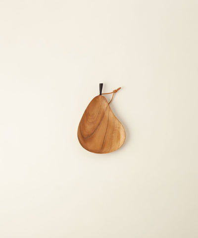 【Wood Collection（ウッドコレクション）】 チークフルーツ型プレート