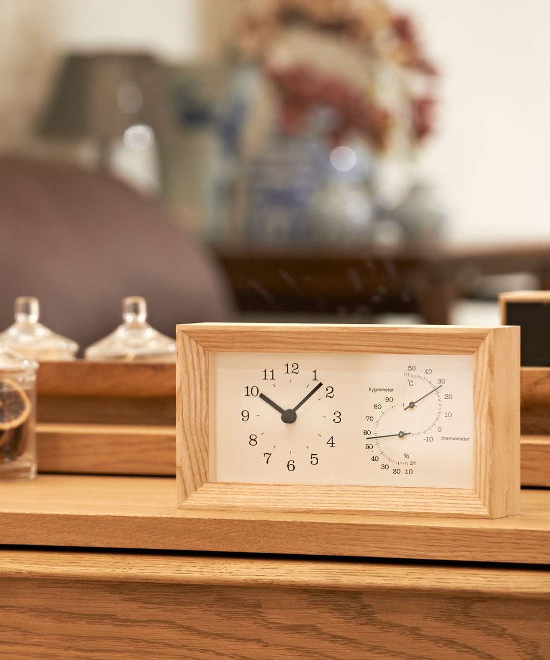 Lemnos（レムノス）FRAME 置き時計・温湿度計付 時計 – TIMELESS COMFORT
