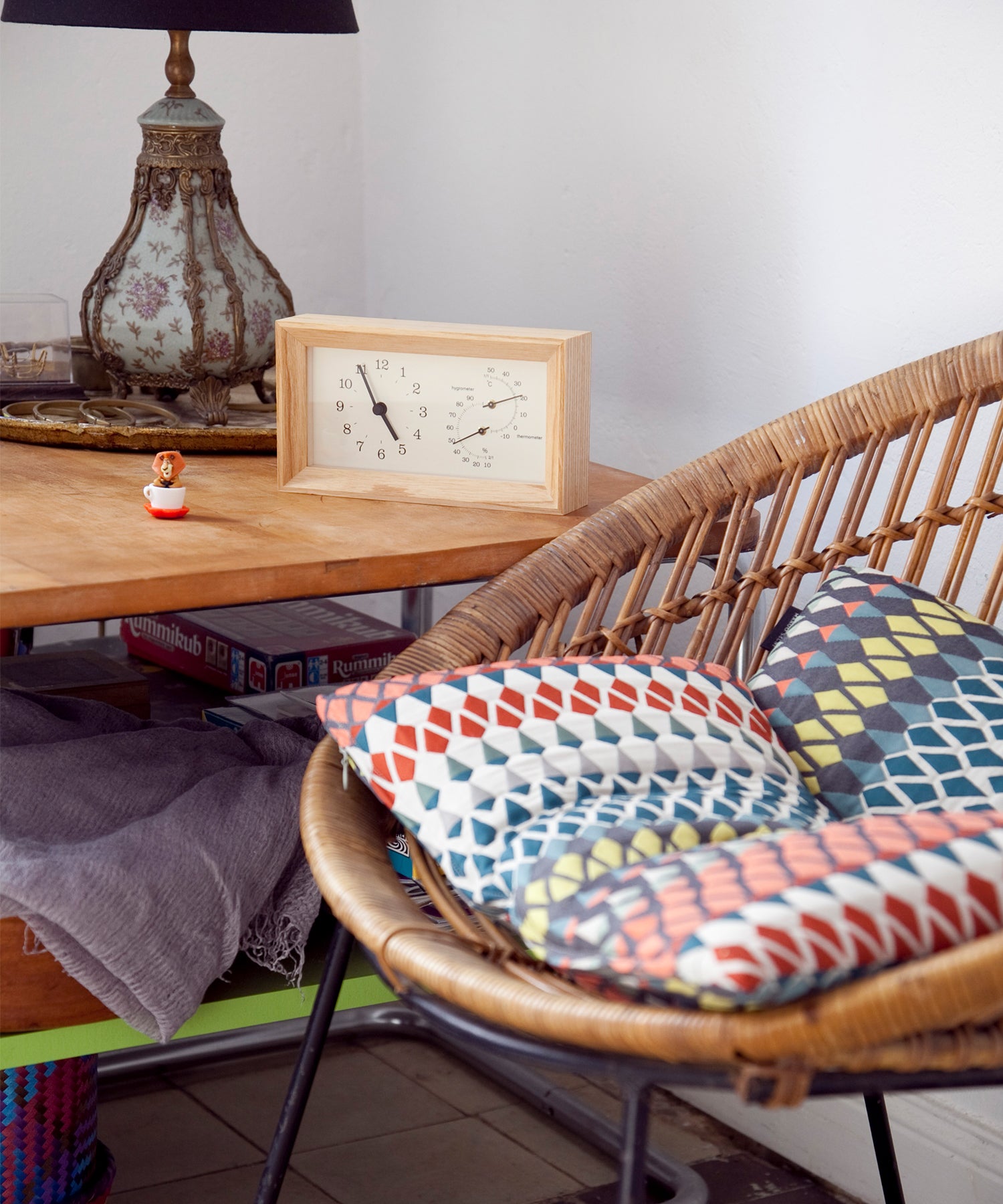 FRAME 置き時計・温湿度計付